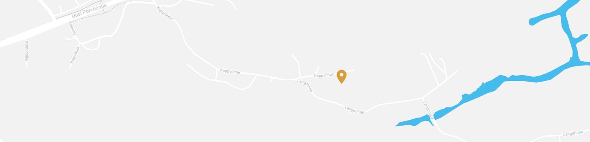 Kartta &Ouml;stersundomin hautausmaa ja kirkko